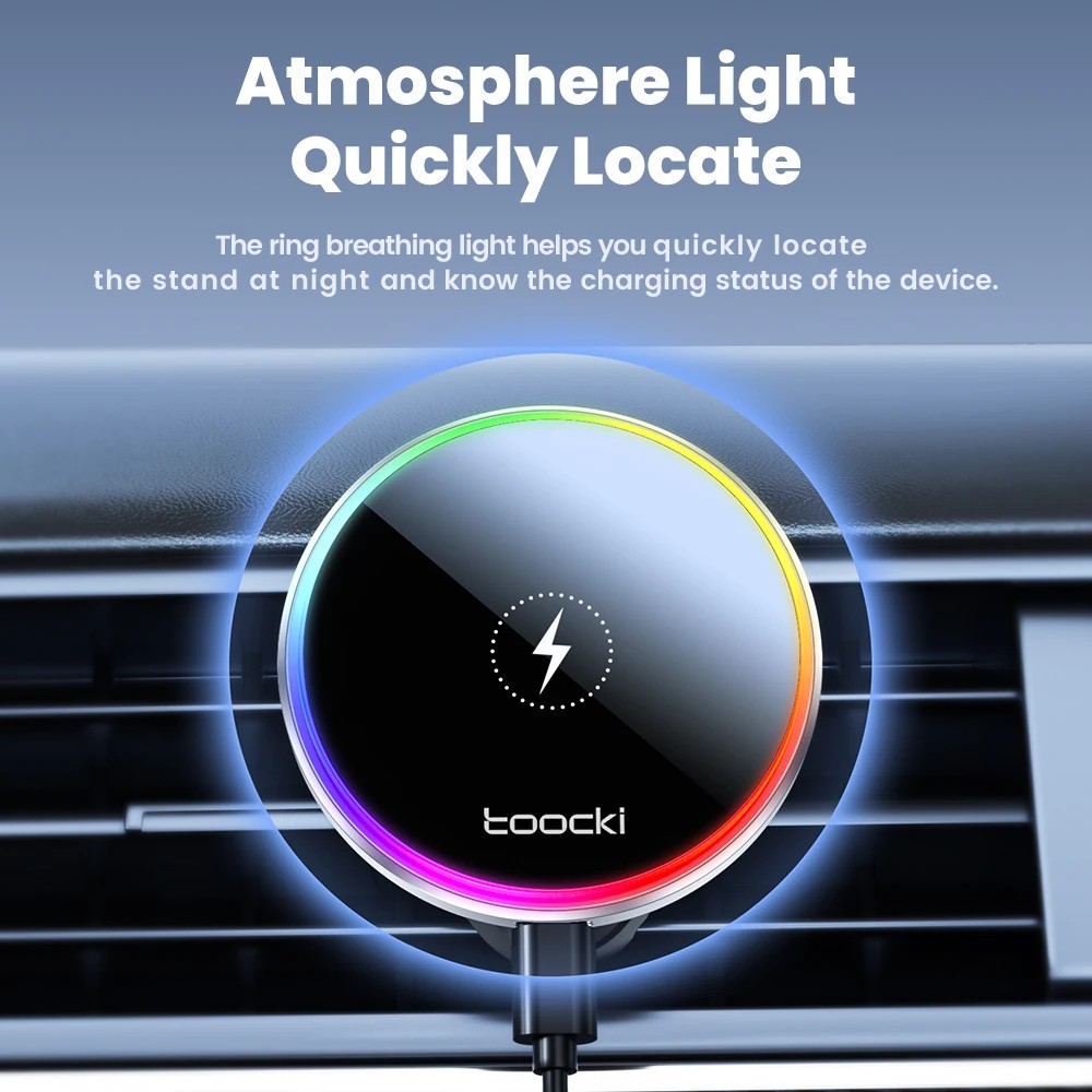 Toocki 15W Car Fast Wirless Charger