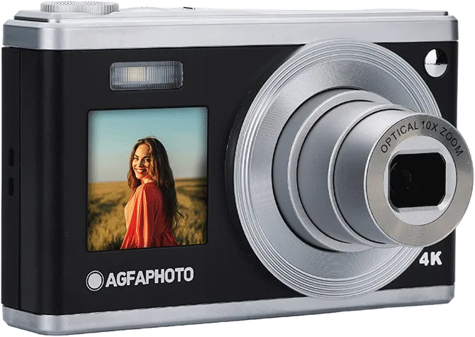 AgfaPhoto Realishot DC9200 BK-24MP Compact Camera,4K Video,10xOptical Zoom Black (1).webp