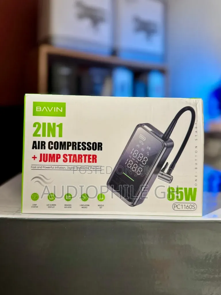 [066] BAVIN Air Compressor Jump Starter