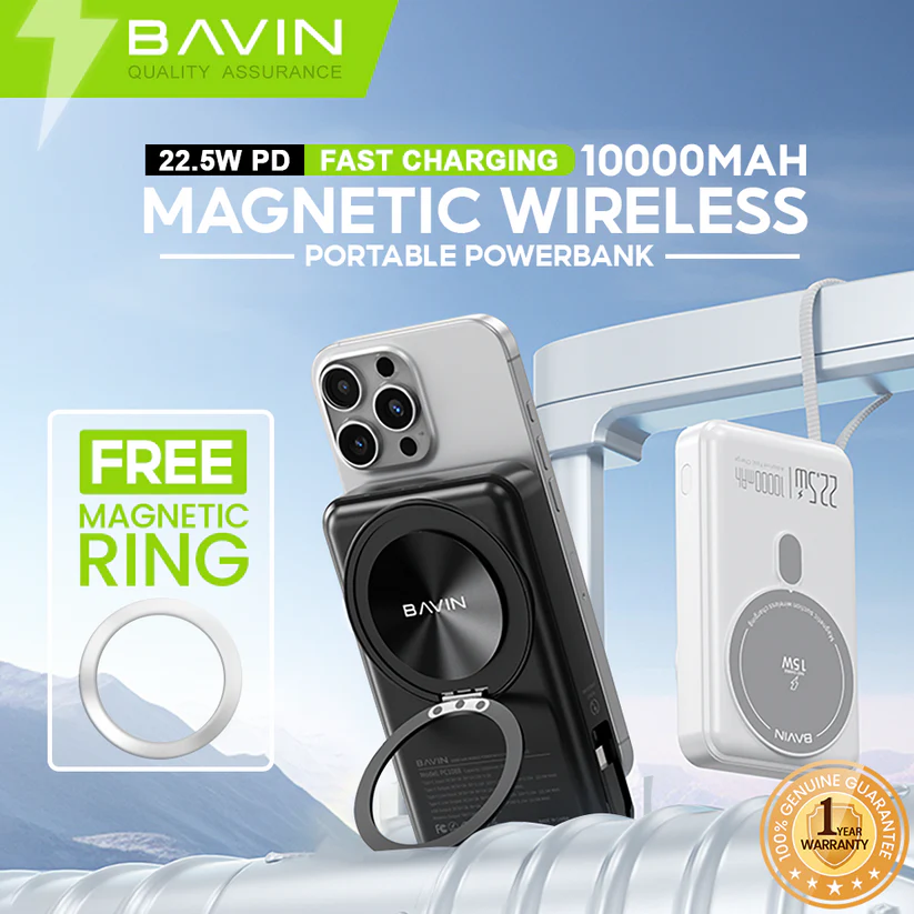 [235] BAVIN Powerbank Magnatic 10000mah PC1088