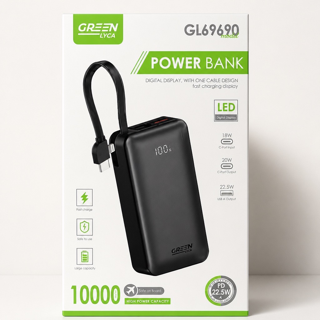 [040] Green Powerbank GL9690
