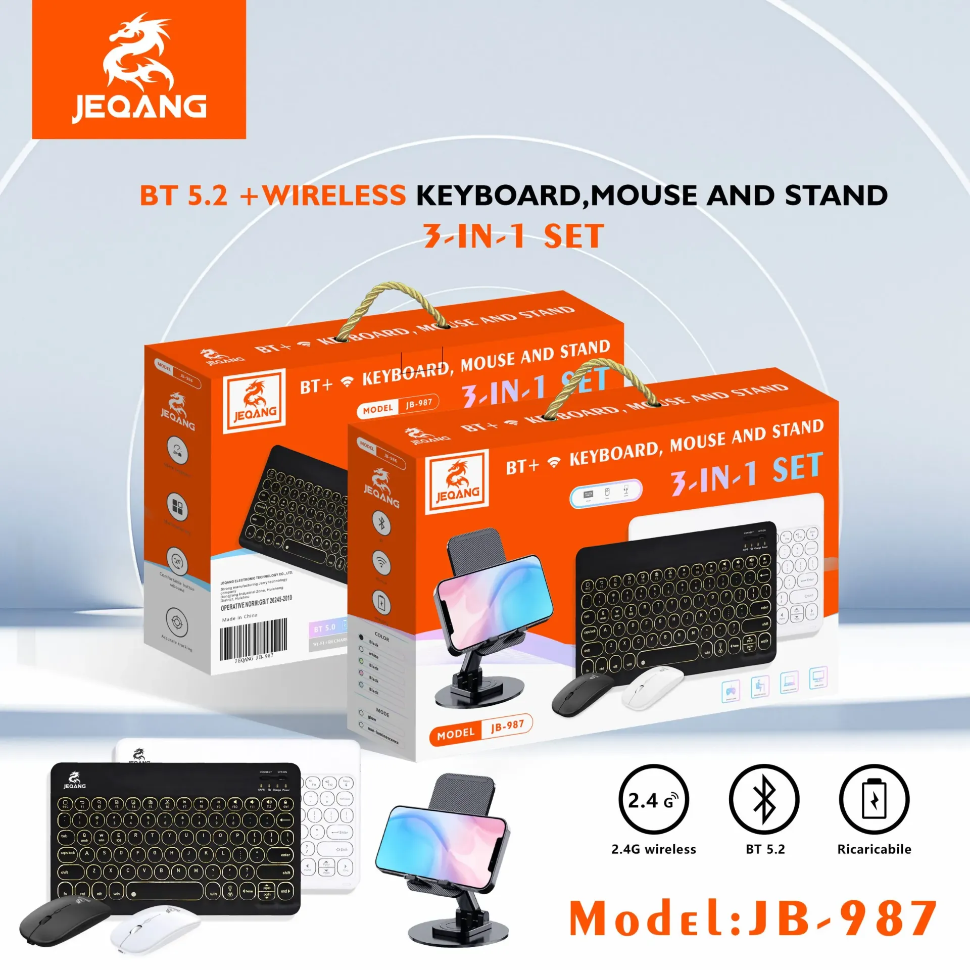 Keyboard Jeqang 3IN1
