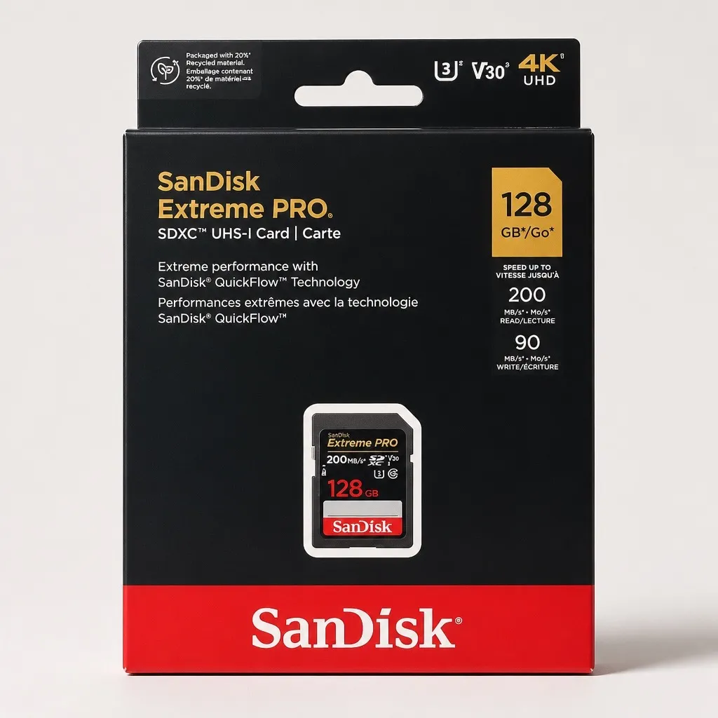Sandisk Sd Card Cmera Extreme Pro 128GB 200MB/s