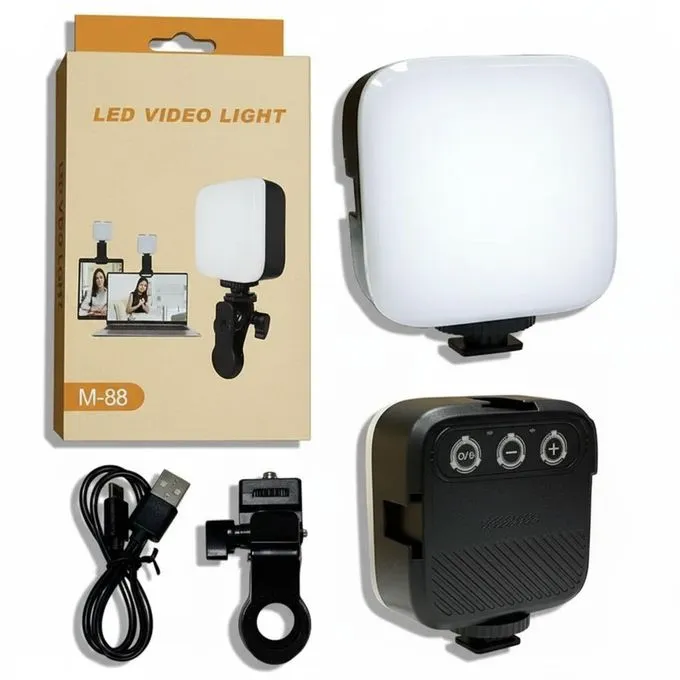 [1149] LED Video Light M88 – Portable Fill Light for Phone, Camera, Photography, Vlogging & Live Streaming