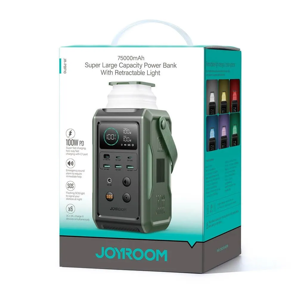 Powerbank Joyroom JR-PBF10 75000mAh 100W 3x USB-C 3x USB