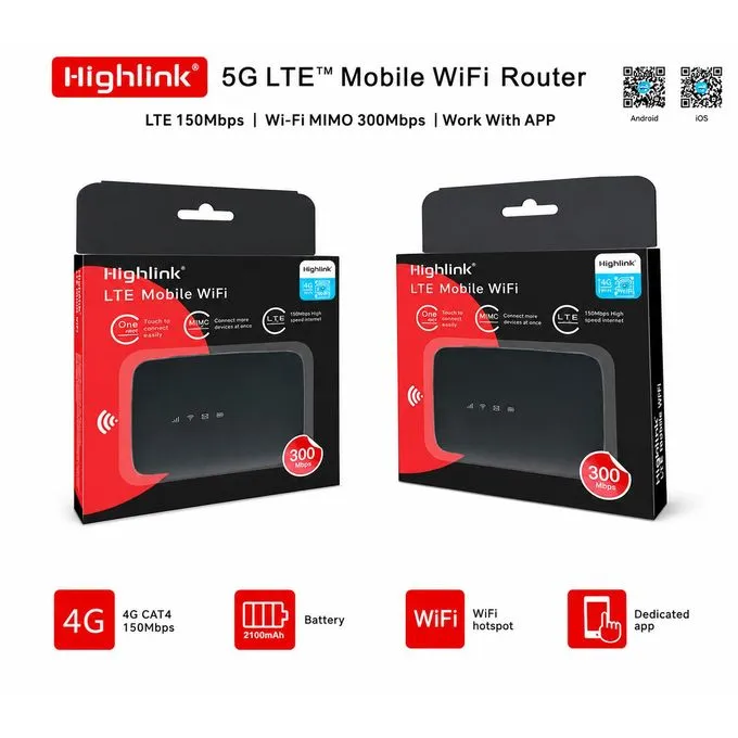 Highlink LTE Mobile wifi 300mbps