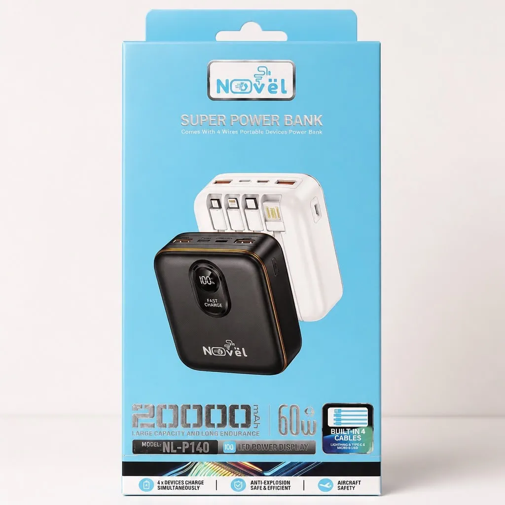 [1188] Power Bank Novel 20000mah NL P140