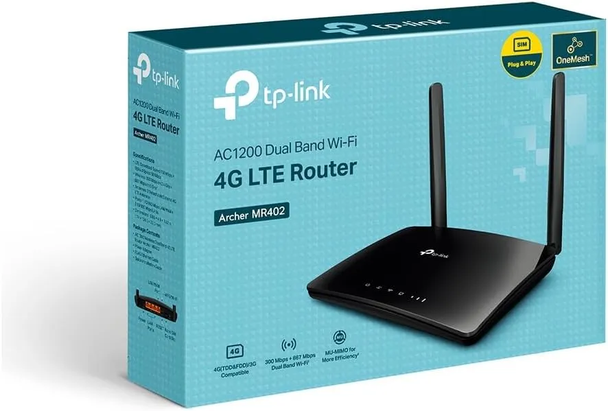 [1270] TPLINK Archer MR402 AC1200 Wireless Dual Band 4G LTE Router