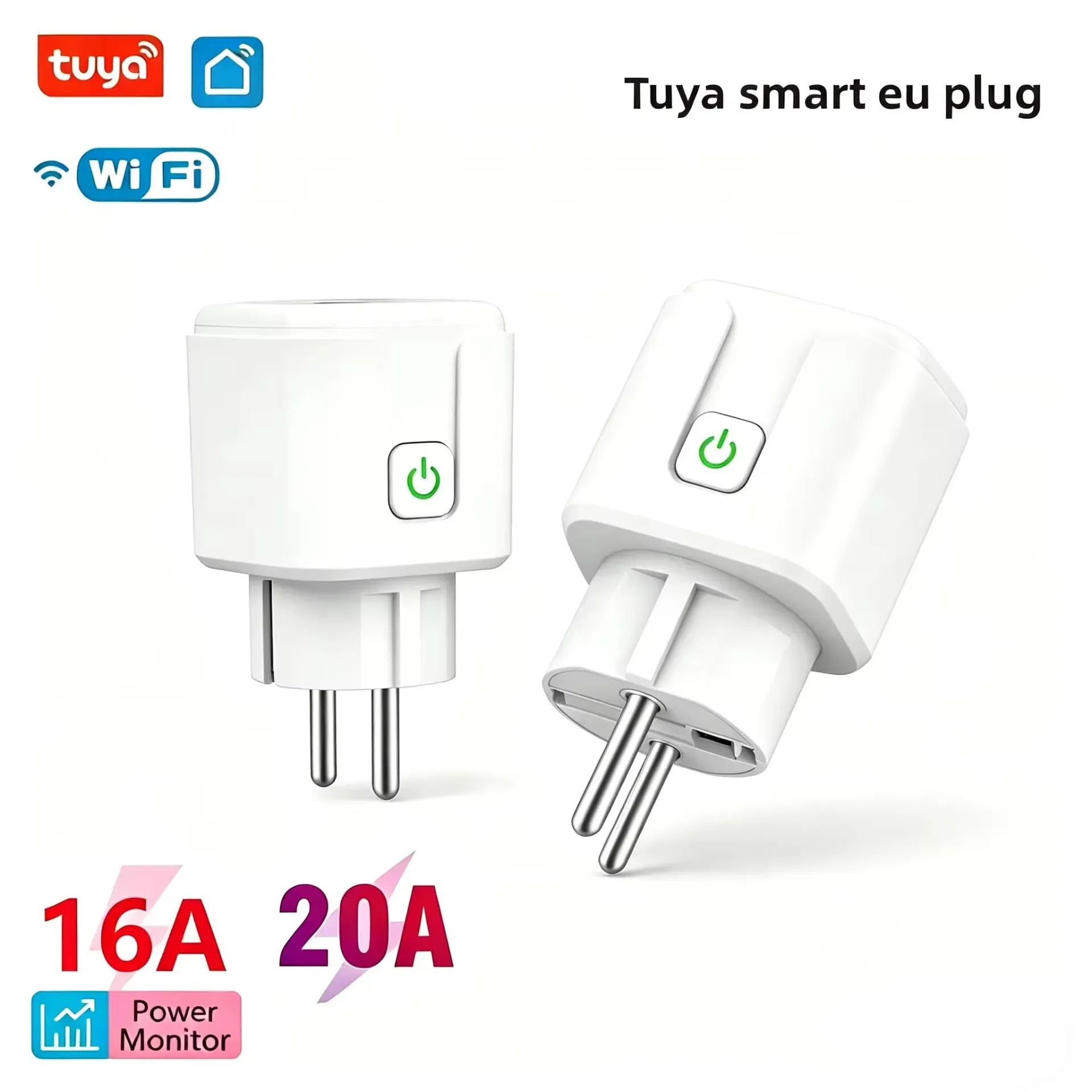 [1303] Wale Tuya WiFi Smart Plug 16A/20A EU Smart