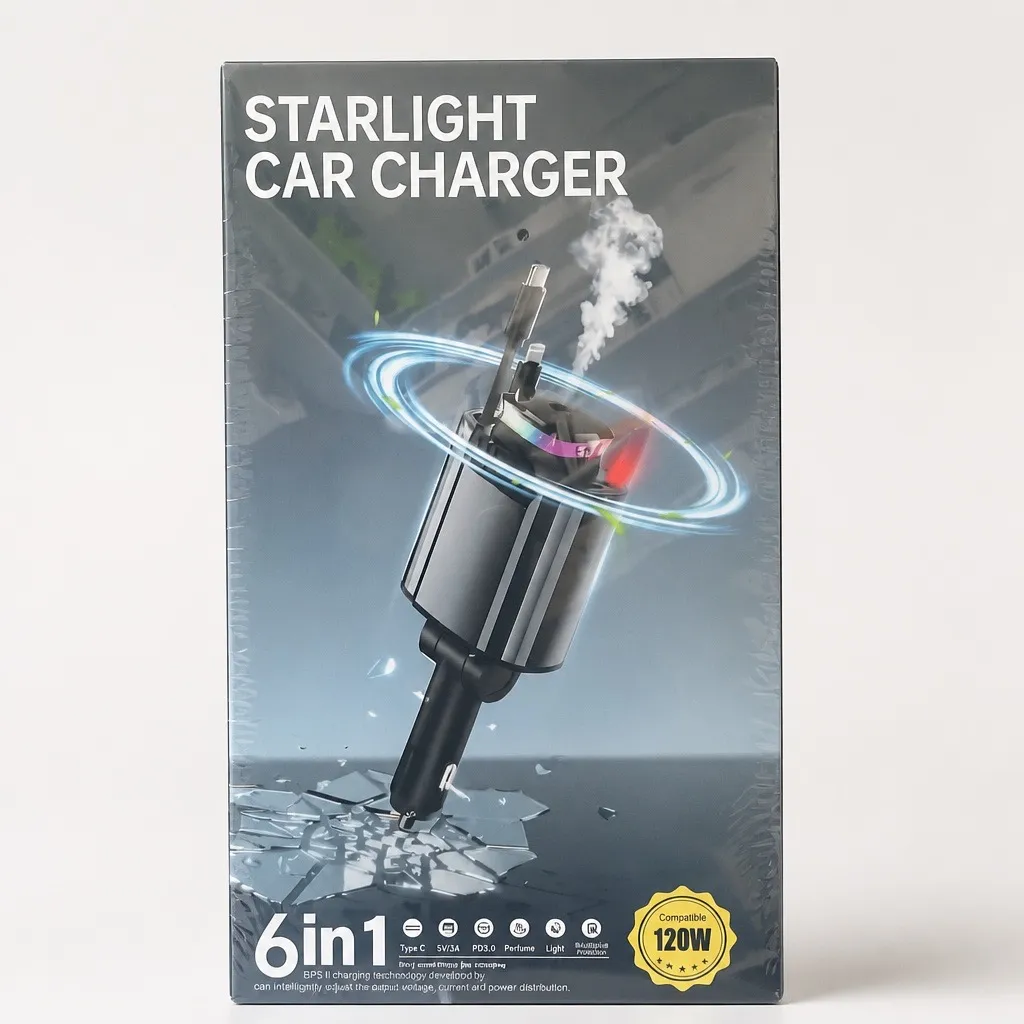 STARLIGHT CAR CHARGER 6 in 1