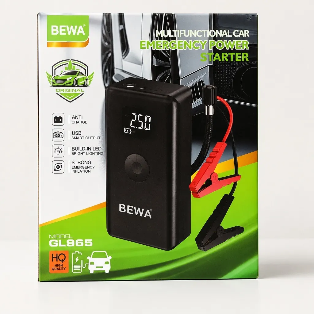 BEWA MULTIFUNCTIONAL CAR EMERGENCY POWER STARTER  GL 965